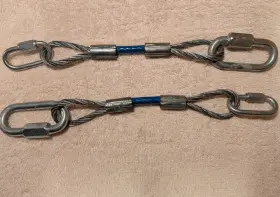 Rm-910648-8 Roadmaster 910648-8 8 Inch Safety Cable Extensions With Quick Links - Set Of 2