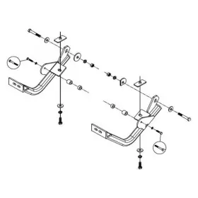 118-8 Roadmaster Inc 9698 Geo Tracker 2dr/ Fits Suzuki Sidekick 2 Dr Tow Bar Mntg Brkt