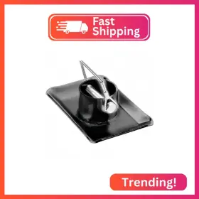 Rkjf-5000-bk Rockane Black Trailer Jack Foot Plate 5000lbs Capacity With Pin Base For Boat Hi