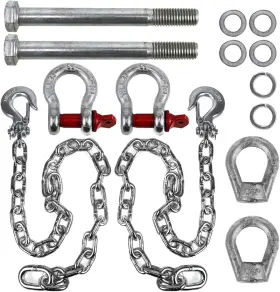 Us-tw004 Rulline Trailer Ultimate Connection Safety Chains Kit - 5th Wheel &