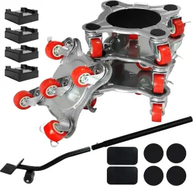 Spt4fd Sapiter Upgrade Large Furniture Dolly And Rollers Mover Extra Red