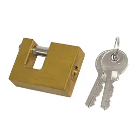 Shor-sl52302 Shoreline Marine Trailer Coupler Lock Brass/ss Sl52302