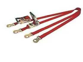 35007r Simpson Racing Ratchet Tie Downs 2 Inch Width Red Pair