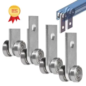 Sktrex 737417301030 2 Wheel Trolley Assembly Rollers Two Bearing For Pack Of 4