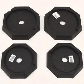 Hipls4 Snappad Hiway Plus Pad 4-pack Black Rubber