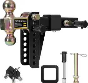 Vh1138 Specstar Adjustable Trailer Hitch 6-inch Rise/drop Steel Drop 2 &