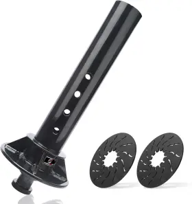 Sc02-1 Spring Craze New Gooseneck To 5th Wheel Adapter Trailer Coupler 2 Inch Kingpin 4 Round Tub 30k