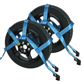 Ub3055 Stmgw Set Of 2 Blue Tow Dolly Straps With Flat Hook 87 Inches X