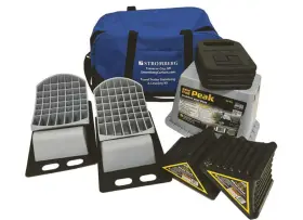 Stromberg Carlson Products Inc 767773521070 Jbp-ttkit Trailer Leveler Kit Base Pad/peak/pads/wheel Chocks
