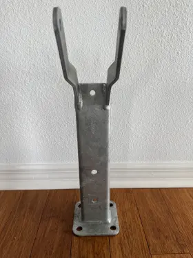 24549 Sturdy Built Boat Trailer Galvanized Winch Mount With Roller Bracket 3 Inch Wide