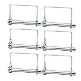 Fangxx-10-100-6p-sl Sunnyway 6 Pack 3/8 Inch Trailer Coupler Pins Heavy Duty 4 3/8x4