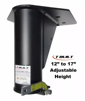 12217fa T Built 12 Inch - 17 Adjustable Forward Offset Fifth 5th Wheel Adapter Hitch To Gooseneck