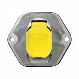 680-7220 Tectran Trailer Receptacle Socket 7 Way Die Cast Auxilary 20 Amp