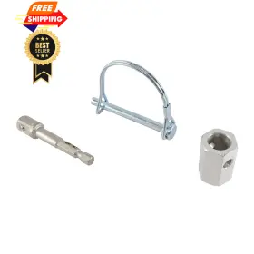 Kingot001562 Telfair Top Wind Trailer Jack Crank Cordless Drill Adapter With Silver Kingot001562 Telfair Top Wind Trailer Jack Crank Cordless Drill Adapter With Silver