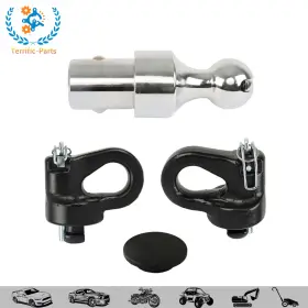Tfp306803tp Terrific-parts For Puck System 2-5/16 Inch 60639 Gooseneck Ball And Safety Chain Anchor Kit 38000 Lbs