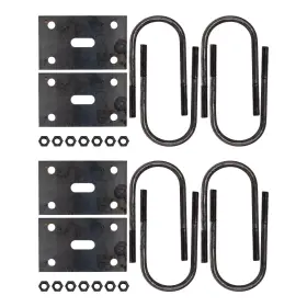09ubkt-2 The Trailer Parts Outlet Pair 9/16 Inch Axle U-bolt Kit For 4 Round Tube 9000 Lb 8 Long