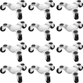 Dolly-02 Timtin 12 Pcs Furniture Moving Dolly Set 3 Wheel Steel Tri Silver