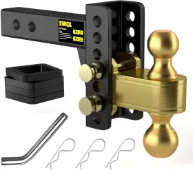28254 Tirol Adjustable Trailer Hitch - Fits 2 Inch Receiver 4 Drop