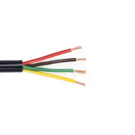 14-4-bj-100ft-ex Toolshq Trailer Light Cable 14-4 Wiring 14 Gauge 4 Wire Jacketed Black Flexible 100 Feet