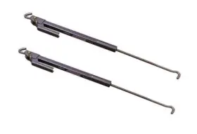 S9522 Torklift Pair Hammertone Grey Fastgun Long Range Truck Camper Turnbuckles