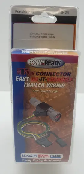 118427 Tow Ready T-one Connector Trailer Wiring Fits Ford/mazda Escape/tribute