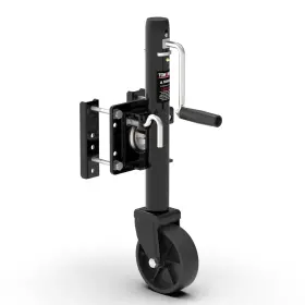 Tj70132120b Towking 1200 Lbs Trailer Jack With Wheel 10 Inch Lift Bolt On Tongue Black