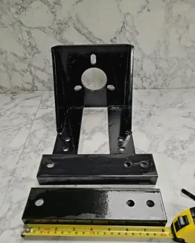 0093510 Trailer Star Mount Jack Steel Black #0093510