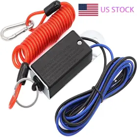 Gk-trailerbreakswitch-rd-1.2m Treeligo 4ft Trailer Breakaway Switch Red With Electric Brake For Towing