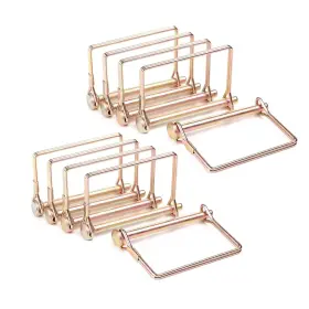 Sskj-us-fxx-6-100-10p Truleego 10 Pack 1/4x4 Inch Trailer Coupler Pin Heavy Duty Wire Lock Pto Gold