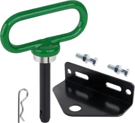 Mhp-gb-1-2 Trustkits Heavy Duty Universal Zero Turn Mower Trailer Hitch And Strong Green Black