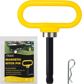 Mhp-y-1-2 Trustkits Magnetic Hitch Pin Heavy Duty Ultra Strong Neodymium Magnet Lawn Yellow