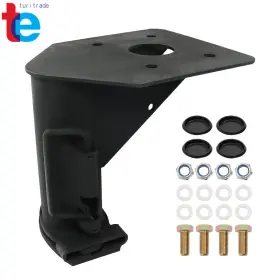 Tr45914 Turitrade 12 Inch Fifth 5th Wheel Camper Rv Trailer Adapter Hitch To Gooseneck Ball Black