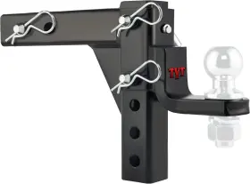 30012 Tyt Adjustable Trailer Hitch Ball Mount Mount-no 1 Black