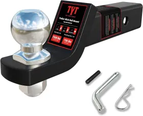 Pp3pl30007 Tyt Trailer Hitch Ball Mount With 2 Inch And Pin Fits