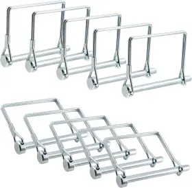 Uenhoy210723-009 Uenhoy 10 Pcs Square Shaft Locking Pin Safety 1/4 Inch 10pcs Silver