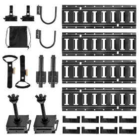 Spexgd13ft157646b001 Uimoso E-track Tie-down Rail Kit 1.3 Ft With 19-piece Accessory Set