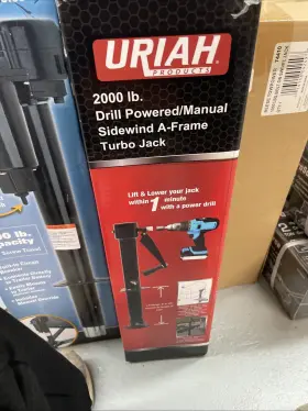 Uc200020-u-b Uriah Products Sidewind A-frame Turbo Trailer Jack With 2000lb Capacity Used