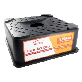Amzsb12 Vacallity Rv Trailer Jack Block Stabilizer Blocks 1pack 3.3 Inch Height Black