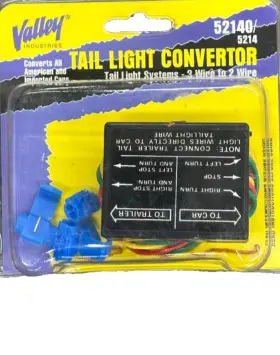 52140 Valley Industries Tail Light Convertor Systems- 3 Wire To 2