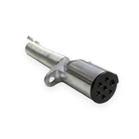 593022 Velvac 7 Way Single Grip Plug Heavy Duty Nickel Plated Zinc Die Cast