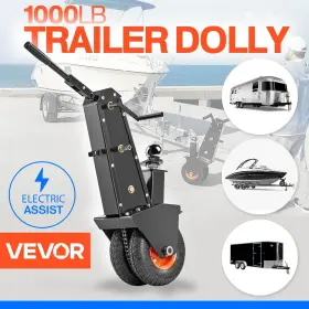 Tysdqyc1000bi0dm6 Vevor Original Trailer Dolly Mover 1000lbs Electric And Manual Drive 9 Inch Tires