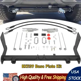 Bx1139 Vg-auto Tow Bar Base Plate Kit For 2018-2023 Jeep Wrangler Jl Jlu Standard Bumper