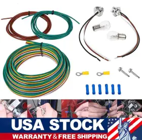 Vtqp491us01 Vt-motor Bx8869 For Blue Ox Bulb Socket Tail Light Wiring Kit Rv Towing Trailer Accessory