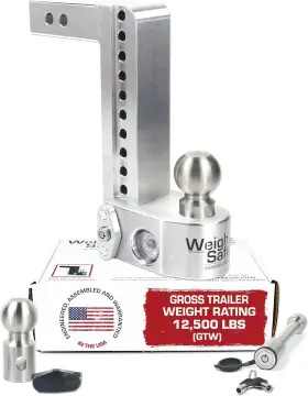 Ws10-2-ka Weigh Safe Adjustable Trailer 10 Inch Drop Hitch 2 Piece Keyed Alike Lock Set