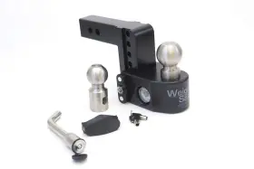 Ws42kacerbla Weigh Safe 4 Inch Drop Hitch 2 Receiver - Adjustable Aluminum