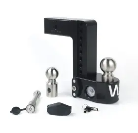 Ws825kacerbla Weigh Safe 8 Inch Drop Hitch 2.5 Receiver - Adjustable Aluminum