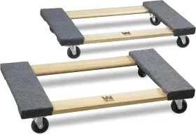 1320 Wen 044459721833 Lbs. Capacity 18 Inch X 30 Hardwood Furniture Moving Dolly Gray