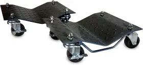 73017t Wen 3000-pound Capacity Vehicle Dollies With Brakes Two Pack Black