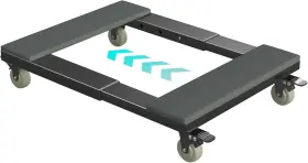 Win-md21bk-1pc Winaz Furniture Moving Dolly Cart With Wheels - Small Metal 21 Inch -1 Pc Black