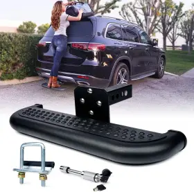 Zs-0131 Xprite Large Size Trailer Tow Hitch Steps With Locks And Tightener 2